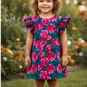 EUC Janie and Jack Floral Dress(size 3T)